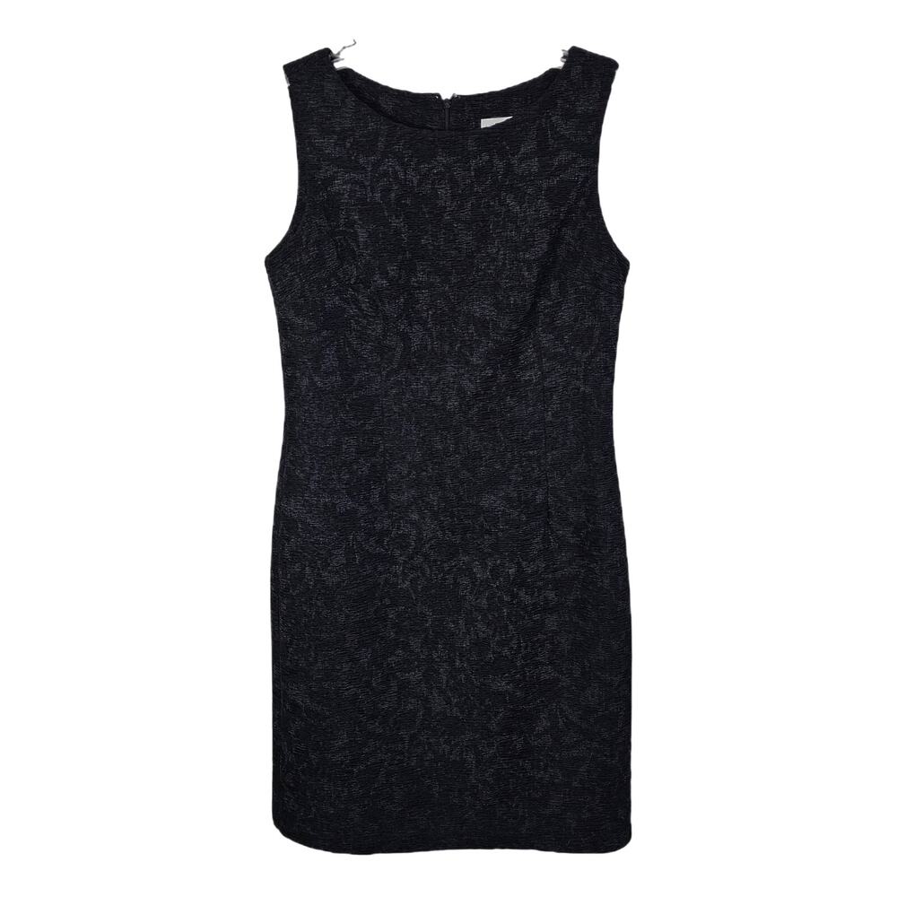 Coldwater Creek Dress Sz 10 Quiet Luxury Minimalist Parisian Chic Black Sheath